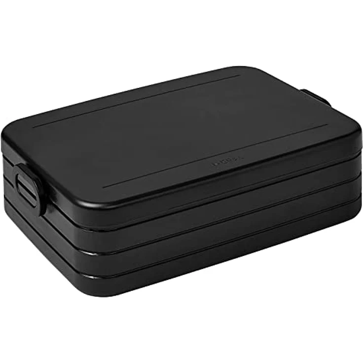 Mepal | Take a Break Duo Pack | Lunchbox für 2 bis 4 Sandwiches oder 4 bis 8 Brotscheiben | ideal für Meal Prep | mit Fächern | Old Nordic black – Bild 2