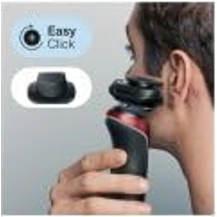 Oral-B, Rasierapparat, Braun Series 6 61-R1200s Folienschaber Trimmer Schwarz, Rot – Bild 4