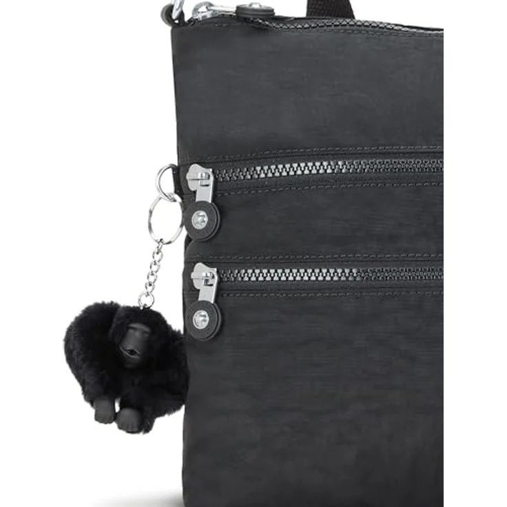 Kipling Basic Alvar, Damen Umhängetasche mit zwei Hauptfächern, 33 cm, Schwarz – Bild 6