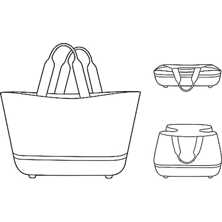 Reisenthel Einkaufstasche shoppingbasket Shopper, zusammenlegbar, robust, mit Reißverschlussfach, Schwarz – Bild 8