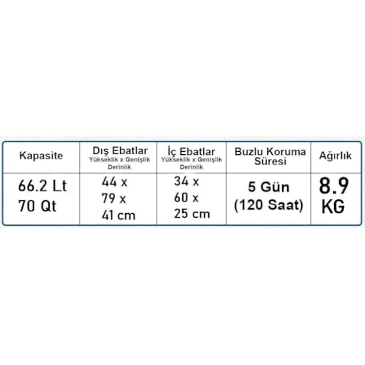 Coleman Xtreme 70 Qt 66 Liter Kühlbox blau 2000037214 – Bild 6