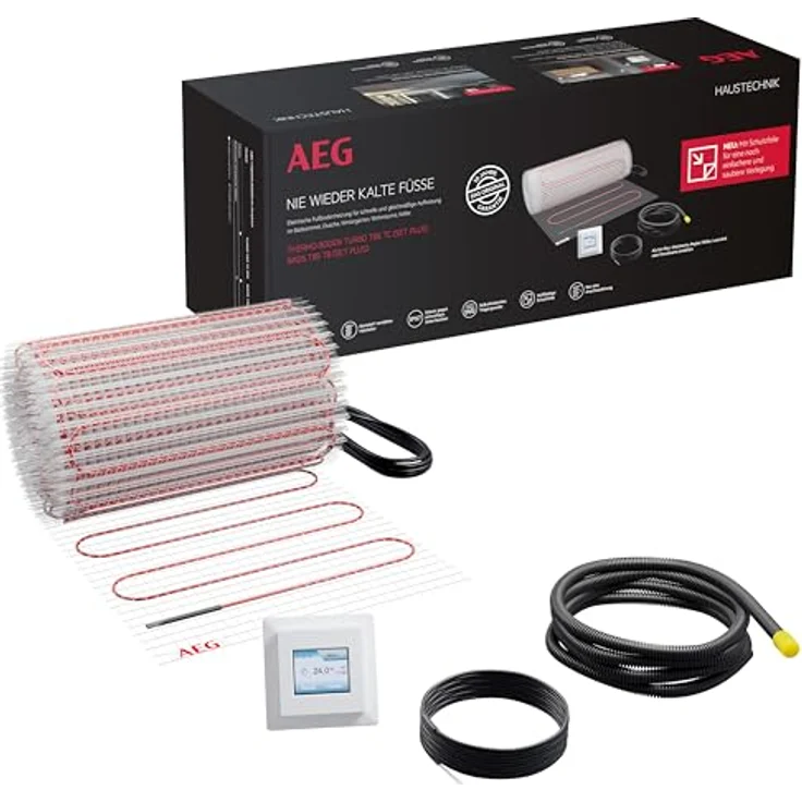 AEG elektrische Fußbodenheizung Turbo Thermo Boden TBS TC 200/5 Set Plus, Komplettset für 5 m², 200 W/m² – Bild 1