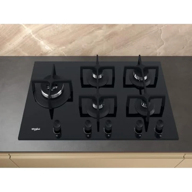 Whirlpool GOA 9523 NB1, Gas-Kochfeld mit 860 mm Breite, schwarz – Bild 3