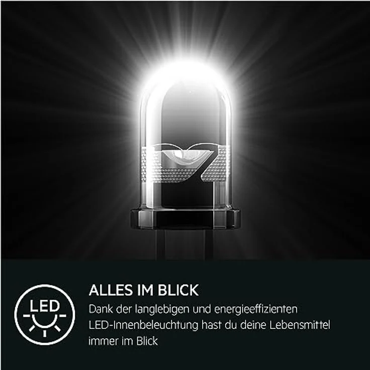 AEG Einbaukühlschrank Serie 5000 OptiSpace / 4-Sterne-Gefrierfach / LED-Innenbeleuchtung / Gemüseschublade / TF5OS882DS – Bild 5