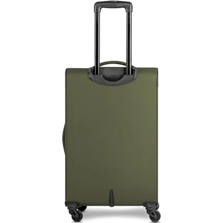 SMARTBOX Weichgepäck Koffer-Set 3-teilig für Damen & Herren | leichte & stabile Reise-Trolleys, hochwertiges Softcase, 4 Rollen & Zahlenschloss, erweiterbar mit Dehnfalten | Edition 04, schwarz – Bild 3
