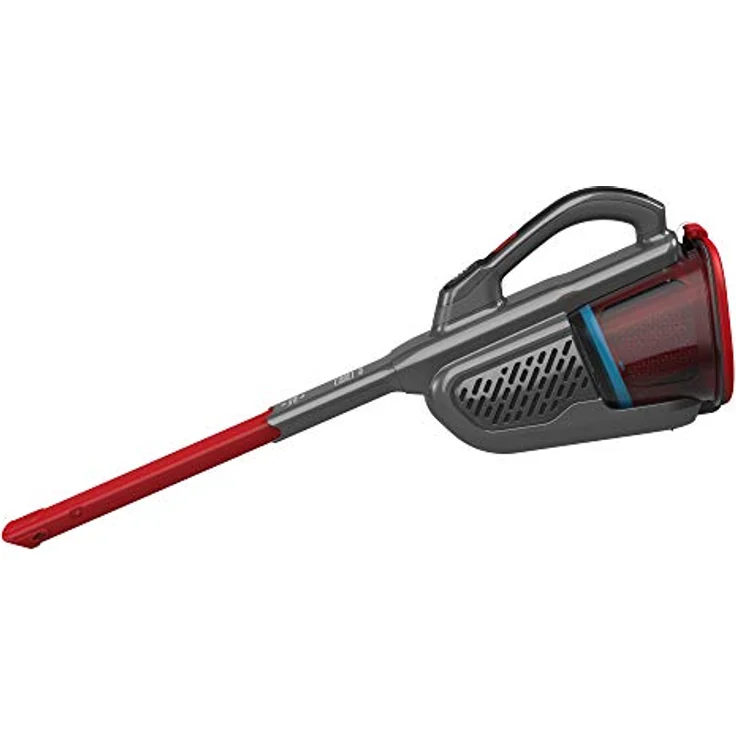 Black+Decker Lithium Dustbuster BHHV315B mit Cyclonic Action – 12V Akku Handstaubsauger mit ausziehbarer Fugendüse & Ladestation – Beutelloser, kabelloser Staubsauger – Lange Saugdüse – Titanium-Rot – Bild 2