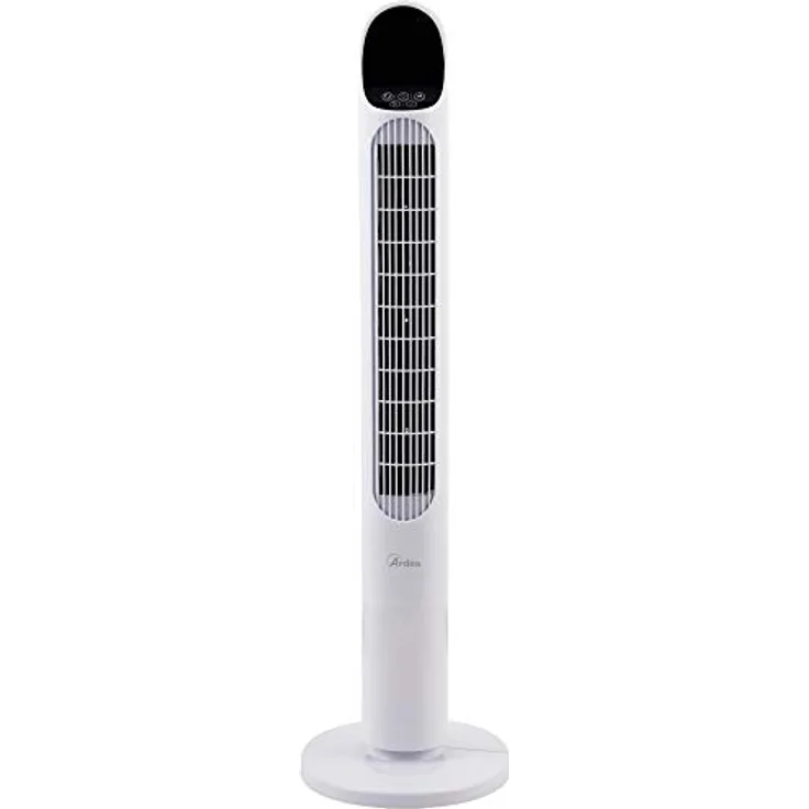 ARDES - Säulenventilator, Turmhöhe 100 cm, mit automatischer Oszillation, mit Fernbedienung und digitalem Bedienfeld mit 3 Intensitäten und Timer, Turmventilator weiß AR5T1000