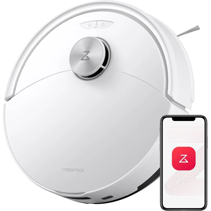 Roborock Q10 S5 Saugroboter mit Wischfunktion, 10.000 Pa Saugkraft, Dual Anti-Tangle System, Auto Lifting Mopping, Ideal für Tierhaare, Weiß