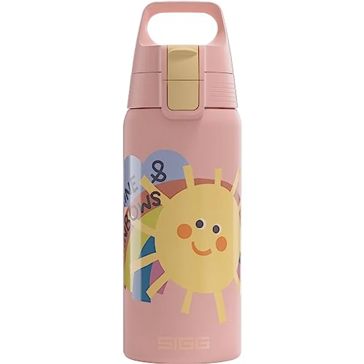 SIGG - Isolierte Trinkflasche Kinder - Shield Therm Kids - Für kohlensäurehaltige Getränke geeignet - Auslaufsicher - Spülmaschinenfest - BPA-frei - 90% recycelter Edelstahl - 0,5L – Bild 1