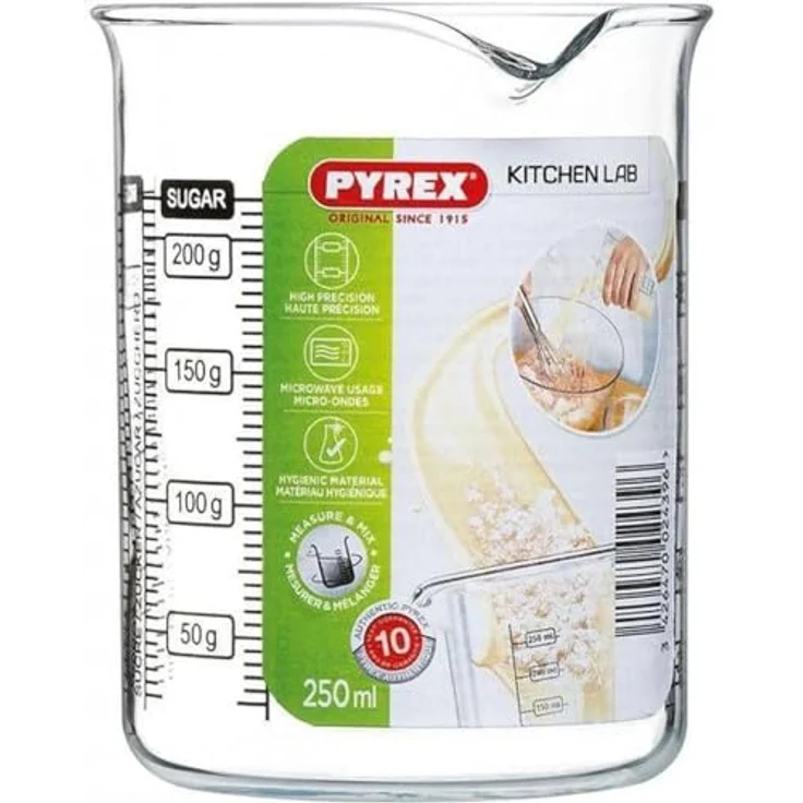 Pyrex 255040 Kitchen Lab Messbecher, 0,25 L – Bild 2