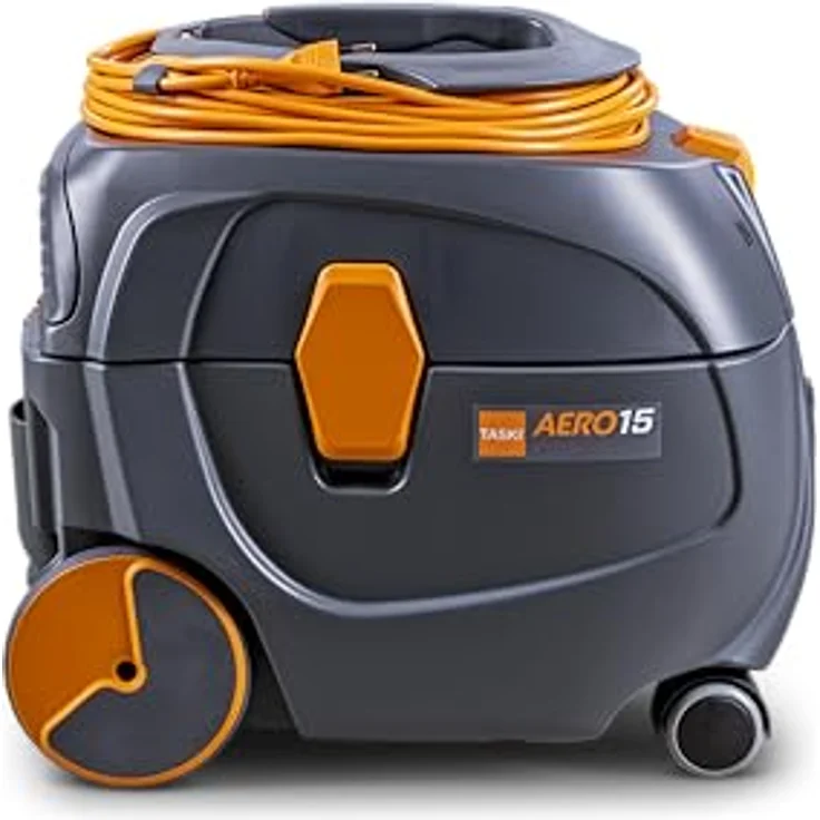 TASKI AERO 15, Kompakter Kesselsauger mit 585 Watt Leistung, leise (50 dBA), orange und grau, inkl. Zubehör – Bild 3