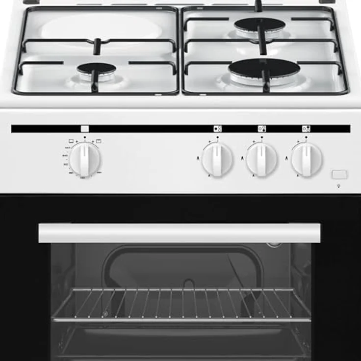 Oranier Gas-Standherd 50 cm - freistehender Gasherd mit Gas-Backofen - weißer 3 flammiger Standherd mit Gaskochfeld 4 Kochzonen - STG598 – Bild 2