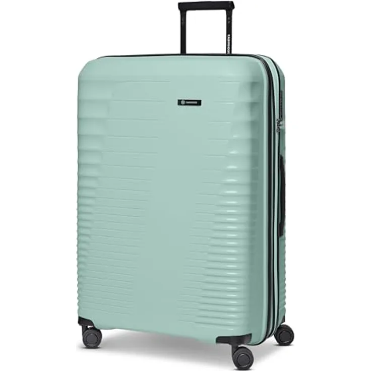 Farmhood Eco Edition großer Hartschalen Check-in Koffer nachhaltig | XL Trolley 53 x 31 x 77 cm mit Dehnfalte von 114 auf 120 Liter erweiterbar | Ultra-leicht nur 4,25 Kg