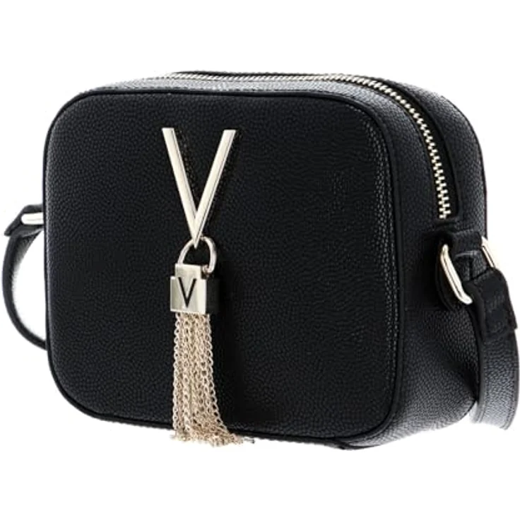 VALENTINO BAGS Umhängetasche Divina, Crossover Bag in Nero / Gold, verstellbarer Schulterriemen und geräumiges Hauptfach – Bild 3