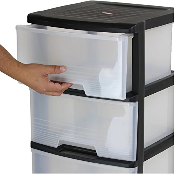 Curver Regal 3x20L, Küchenorganisation mit hochwertigem Radstand, mobil und langlebig – Bild 5