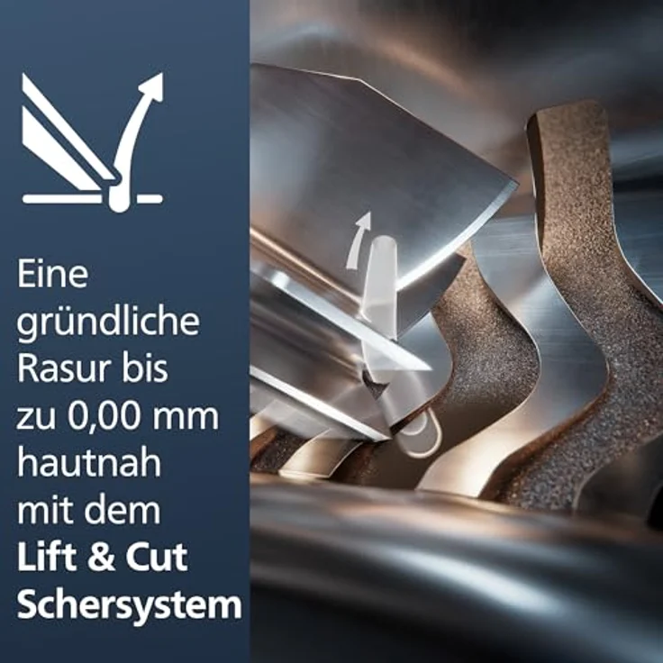 PHILIPS Shaver S9000 Prestige, elektrischer Nass- und Trockenrasierer, Gold, SkinIQ Technologie, Reiseetui, Qi-Ladepad, Präzisionstrimmer, Nasenhaartrimmer und Reinigungsstation, Modell SP9882/36 – Bild 5