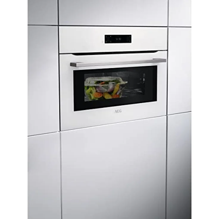 AEG Mikrowelle KMK721880W, integrierte Grill-Mikrowelle mit 42 l Volumen und 1000 W Leistung, weiß – Bild 3