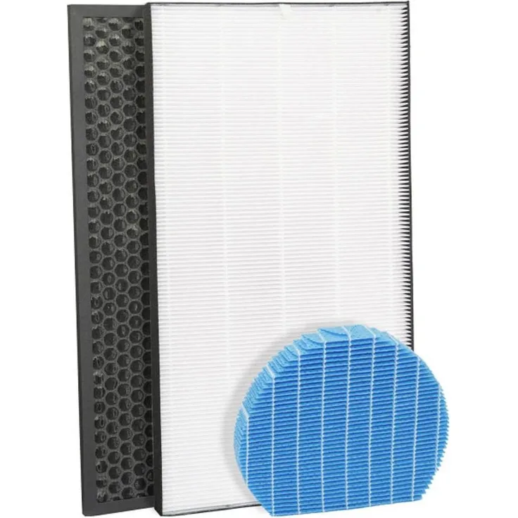 Zeyxo FA32 Ersatz-Filter Set für SHARP KC-A50EUW, 3-teilig aus HEPA H13, Aktivkohle und Wasserfilter, Weiss