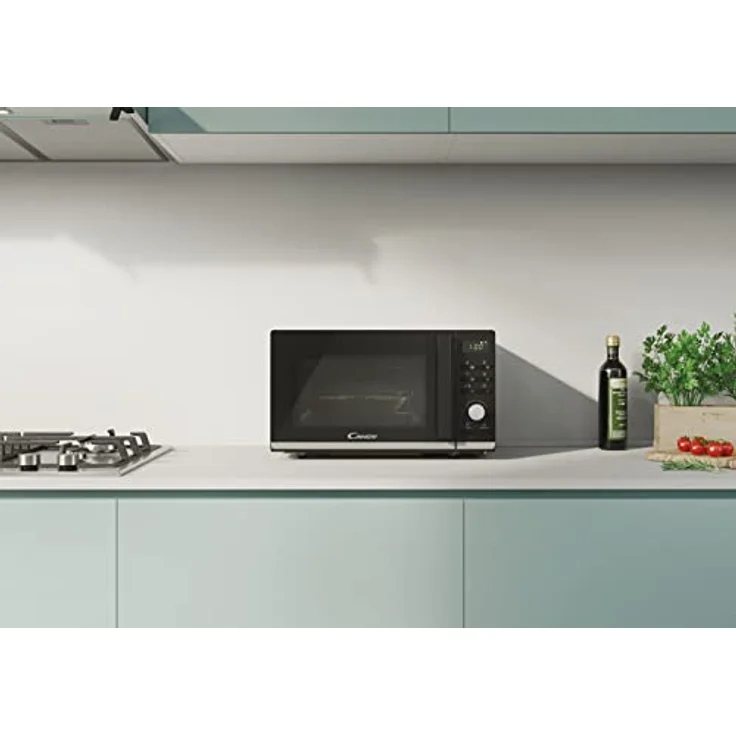 Candy CMGA20TNDB Mikrowelle / 700 Watt / Grill 1000 Watt / 20 Liter / Auftauen/Grilleinsatz/Expresskochen / Elektronische Bedienung / Schwarz – Bild 4