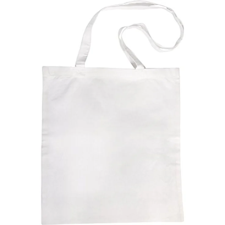 Rayher 38823102 Baumwoll-Tasche mit langen Henkeln, 42x38cm, robustes Material, einheitliche Farbe