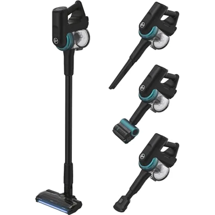 Hoover 360° manövrierbarer Akku Staubsauger mit Tierhaar-Düse & LED für 120 m² Fläche, kabellos für alle Bodenarten, Bodendüse mit Anti-Twist gegen Verheddern eingesaugter Haare [HF410P] - Preisvergleich