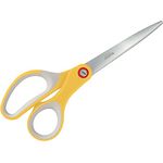 Leitz Beidhändige Schere, Premium Titanbeschichteter Edelstahl, Ultrascharf, Präzises Schneiden, Ergonomischer Griff, Zuhause/Büro, Cosy Serie, Warmes Gelb, 53320019