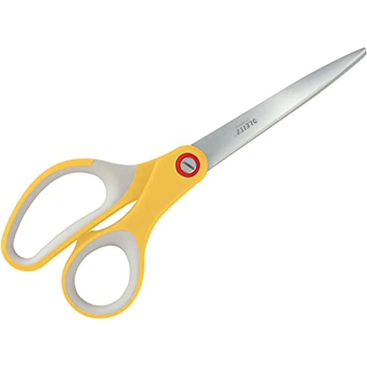 Leitz Beidhändige Schere, Premium Titanbeschichteter Edelstahl, Ultrascharf, Präzises Schneiden, Ergonomischer Griff, Zuhause/Büro, Cosy Serie, Warmes Gelb, 53320019 – Bild 1