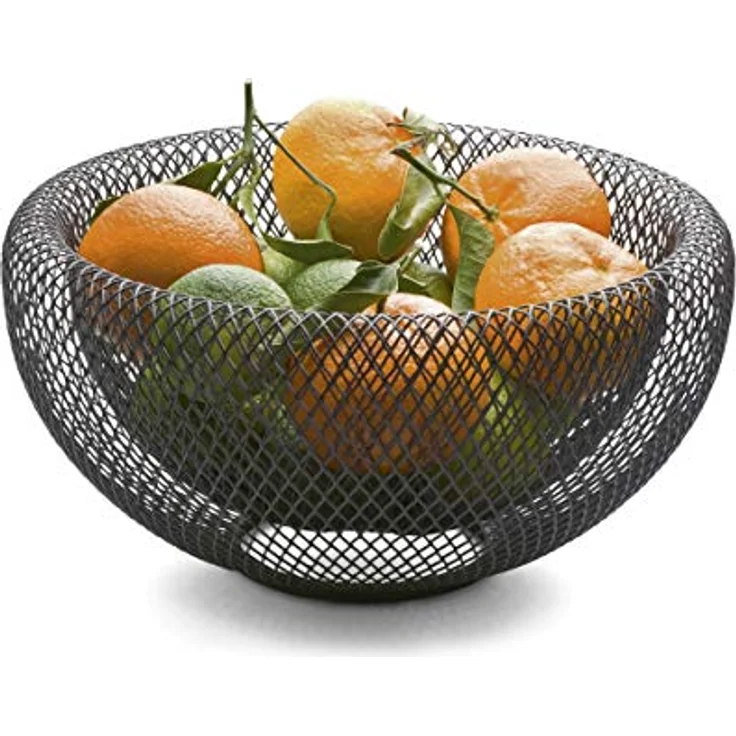 PHILIPPI Mesh Obstschale XL, pulverbeschichteter Stahl, 40 cm Durchmesser, leicht und luftdurchlässig – Bild 2