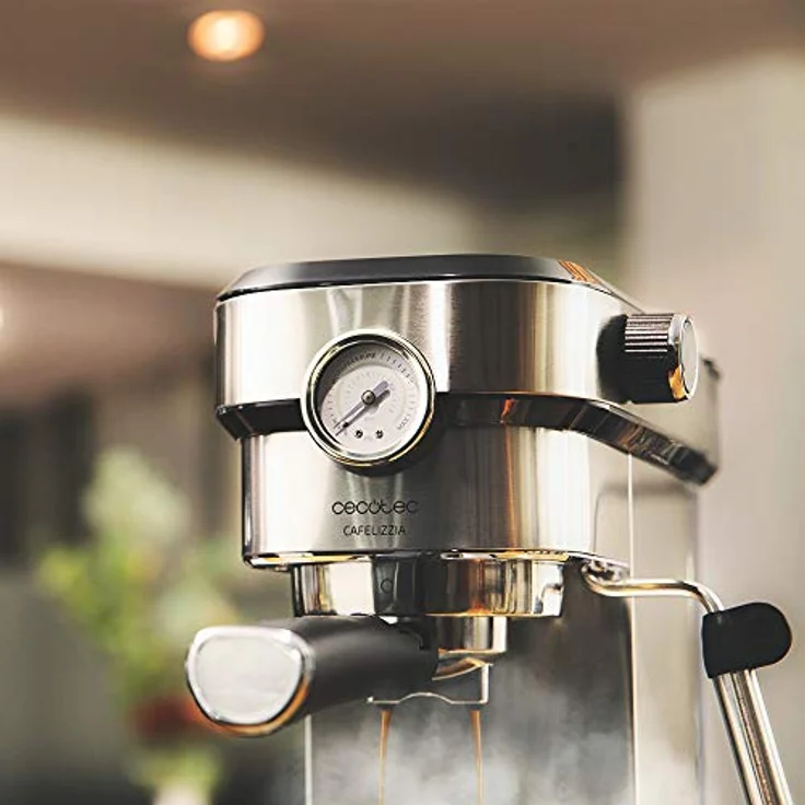 Cecotec Cafelizzia 790 Steel Pro Manuelle Express-Kaffeemaschine, 1,2 L, 20 bar, 1350W, Edelstahl – Bild 3
