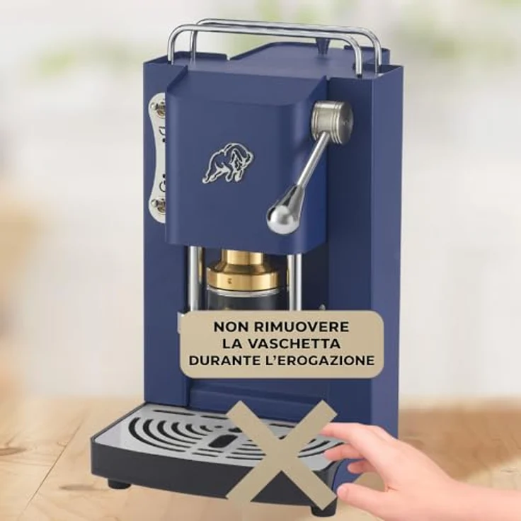 Faber Pro Essential Navy Blue Chrom, Kapselmaschine in Blau und Silber mit modernem Design – Bild 8