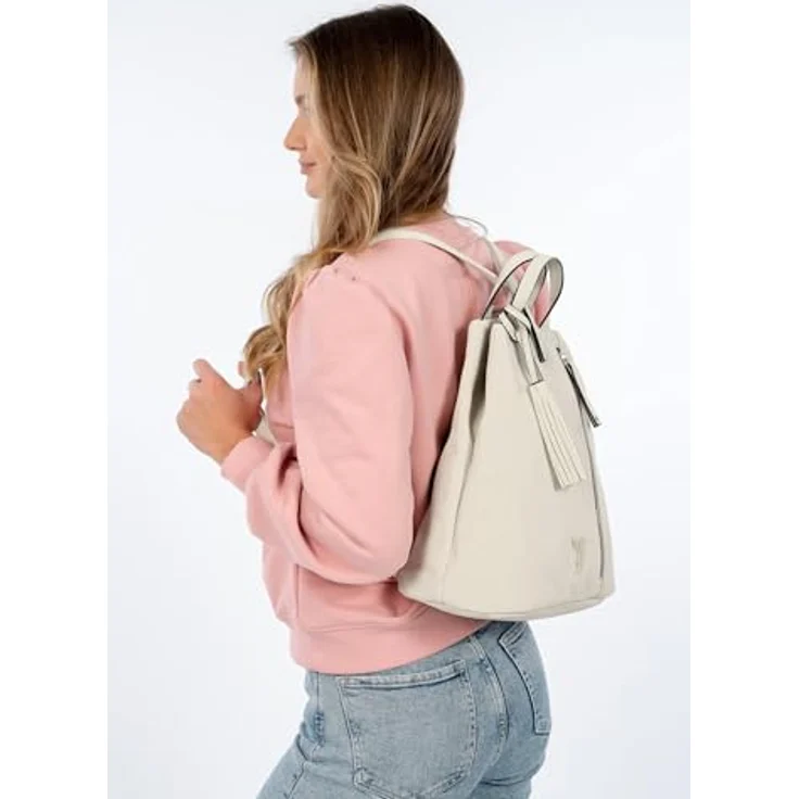 Suri Frey SFY Romy City Rucksack, 33 cm, beige, 100% Polyester, 30 cm x 18 cm x 33 cm – Bild 4