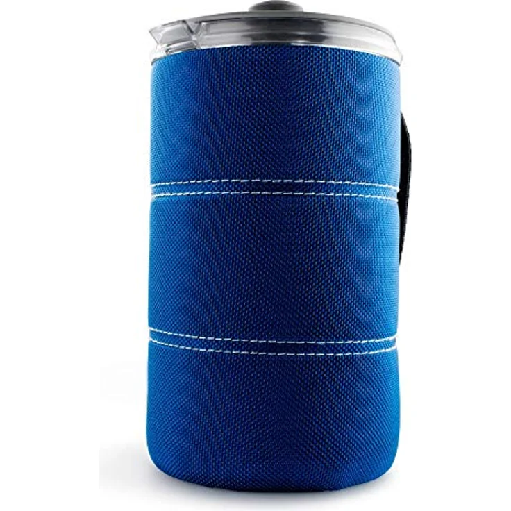 GSI Outdoors Javapress 30oz French Press, BPA-frei, bruchsicher, blaue Isolierung – Bild 1