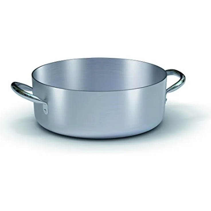 BALLARINI Profi Schmorpfanne mit 2 Griffen, Aluminium, Grau, Diametro 45 x Altezza cm. 16 x Litri 24,6