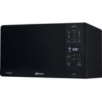 BAUKNECHT Mikrowelle MW 49 BL, Mikrowelle mit Grillfunktion und Heißluftfunktion, 25 Liter, schwarz