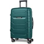 Polestream Asteroid, 4 Rollen Trolley Koffer L 74 cm, Hartschale mit Dehnfalte, Grün, 92 l (erweiterbar auf XL ab 115 l)