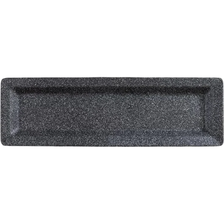 APS 30502 GN-Tablett 53 x 16,2 cm aus Aluminium zum Servieren für warme und kalte Speisen, schwarz-silber - Preisvergleich – Bild 3