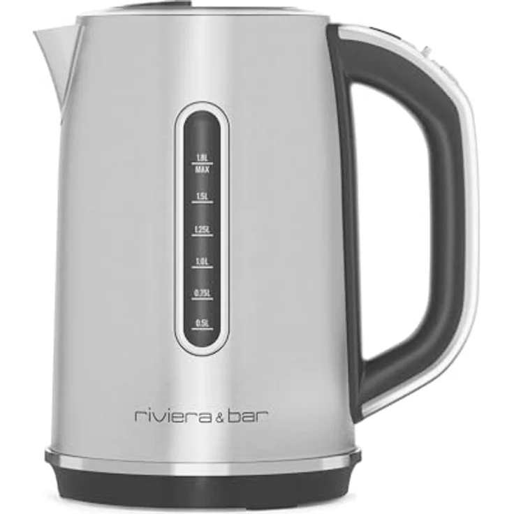 Riviera & Bar Wasserkocher Expert BBT660 ELEA, Edelstahl, einstellbare Temperatur 50-100 °C, 13 Temperaturwahlen, 1,8 l, 360° drehbarer Sockel, Überhitzungsschutz – Bild 1