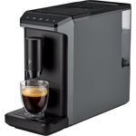 Tchibo Esperto mini Kaffeevollautomat, kompakt für Caffè Crema und Espresso, nur 16 cm breit, grau