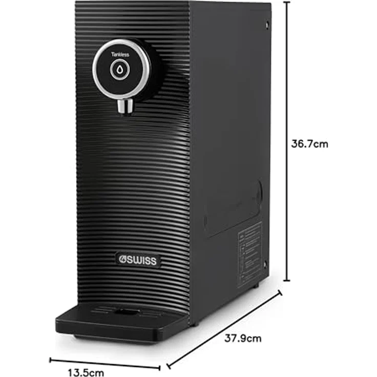 4Swiss Filtersystem für Hauswasser, 5-stufiges Trinkwasserfiltersystem mit 3 Kartuschen und 4 Wasserdosiermodi (Schwarz) – Bild 10