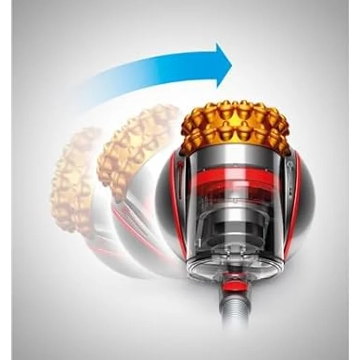 Dyson Cinetic Big Ball Multifloor 2 Bodenstaubsauger, 700 Watt, Zyklon-Technologie, 230278-01, nickel-gelb – Bild 3