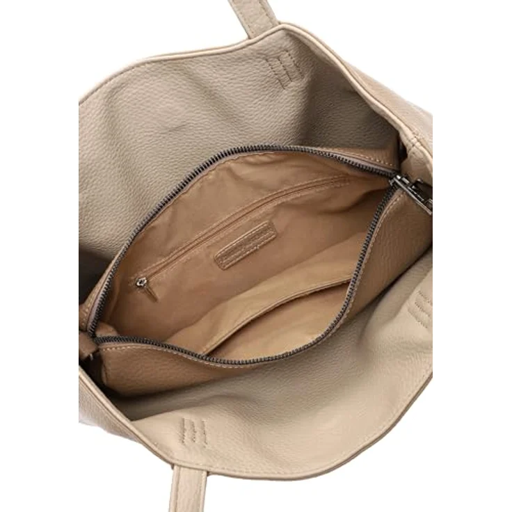 EMILY & NOAH Shopper E&N Eva, Damen Tasche aus Feinsynthetik mit abnehmbarem Umhängeriemen, zweifarbig, Echtleder-Optik – Bild 7