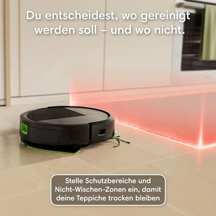 iRobot Roomba Combo 115, Roboter Staubsauger mit 15.000 Pa Saugleistung und Wischfunktion, Schwarz – Bild 7