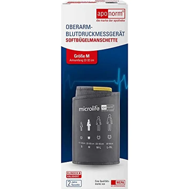 Aponorm BMG Oberarm Softmanschette Gr. M, 1 St