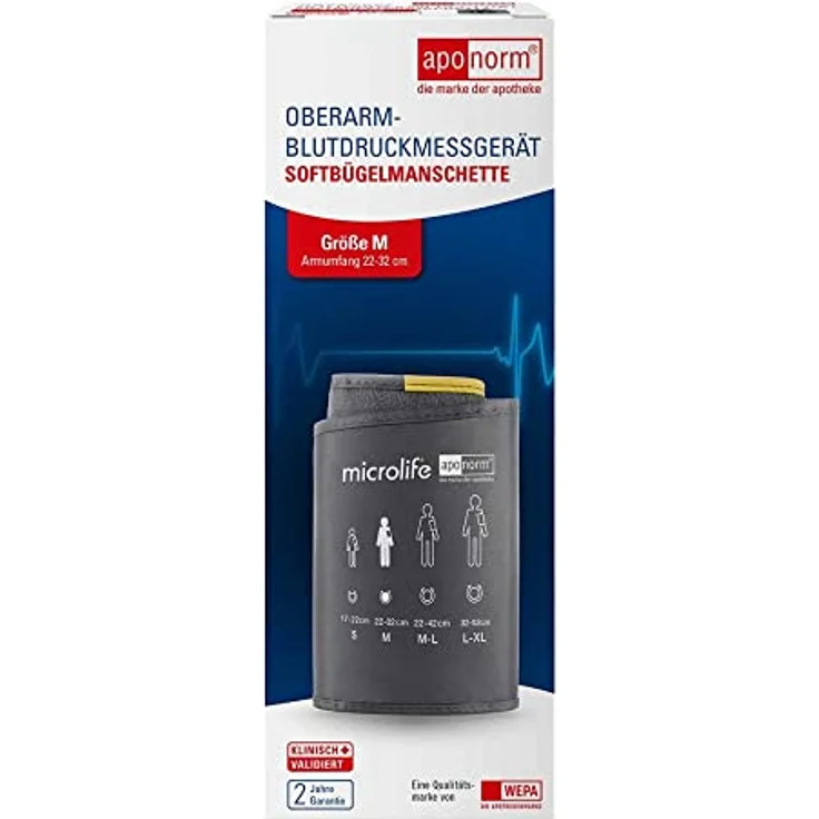 Aponorm BMG Oberarm Softmanschette Gr. M, 1 St – Bild 1