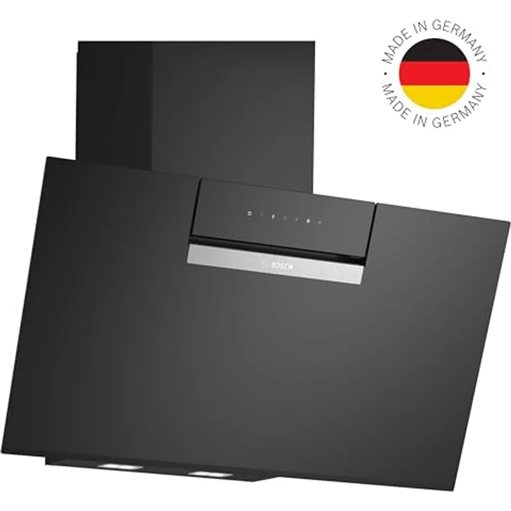 Bosch DWK87FN60, Serie 4, Smarte Dunstabzugshaube, 80 cm, Klarglas schwarz bedruckt, Wandesse Made in Germany, Automatische Anpassung an Kochfeld, Steuerung über Kochfeld, Einstellbare Farbtemperatur - Preisvergleich – Bild 2