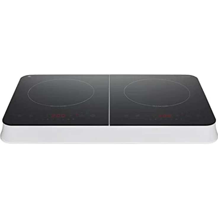 MEDION Doppel-Induktionskochplatte, 3500 Watt, Zwei Kochplatten, 10 Temperaturstufen, LED Display, MD18493, schwarz – Bild 4