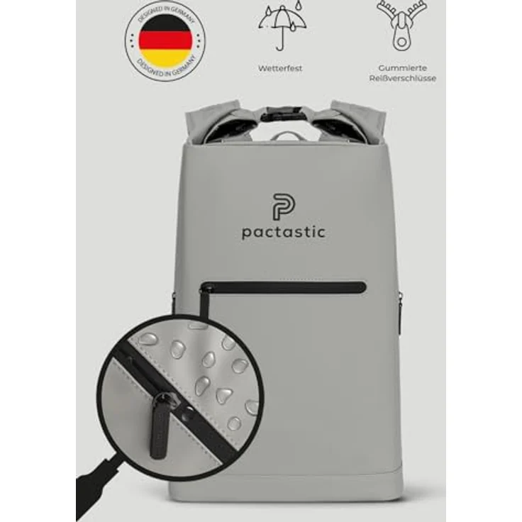 Pactastic Urban Collection Rucksack 50 cm Laptopfach grey – Bild 6