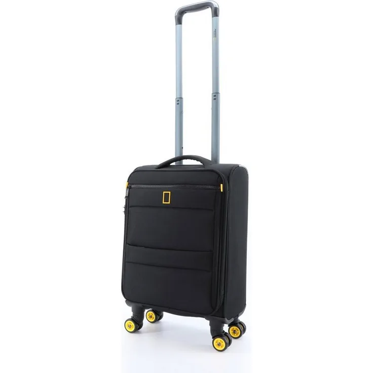 NATIONAL GEOGRAPHIC Koffer Passage, Handgepäck-Außengehäuse aus 900D Polyester, mit Trolley-Gestänge und TSA-Schloss, schwarz