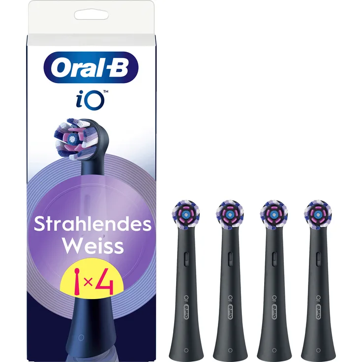 Braun Aufsteckbürste Mundpflege-Zubehör EB iO Radiant Strahlendes Weiss, 4er Pack