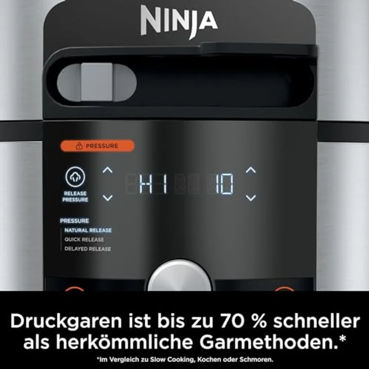 Ninja OL750EU Multikocher, 1760 Watt, 7,5 Liter, 14 Garfunktionen, SmartLid, edelstahl – Bild 4